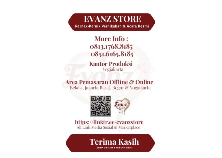 Informasi Kontak Evanz Store