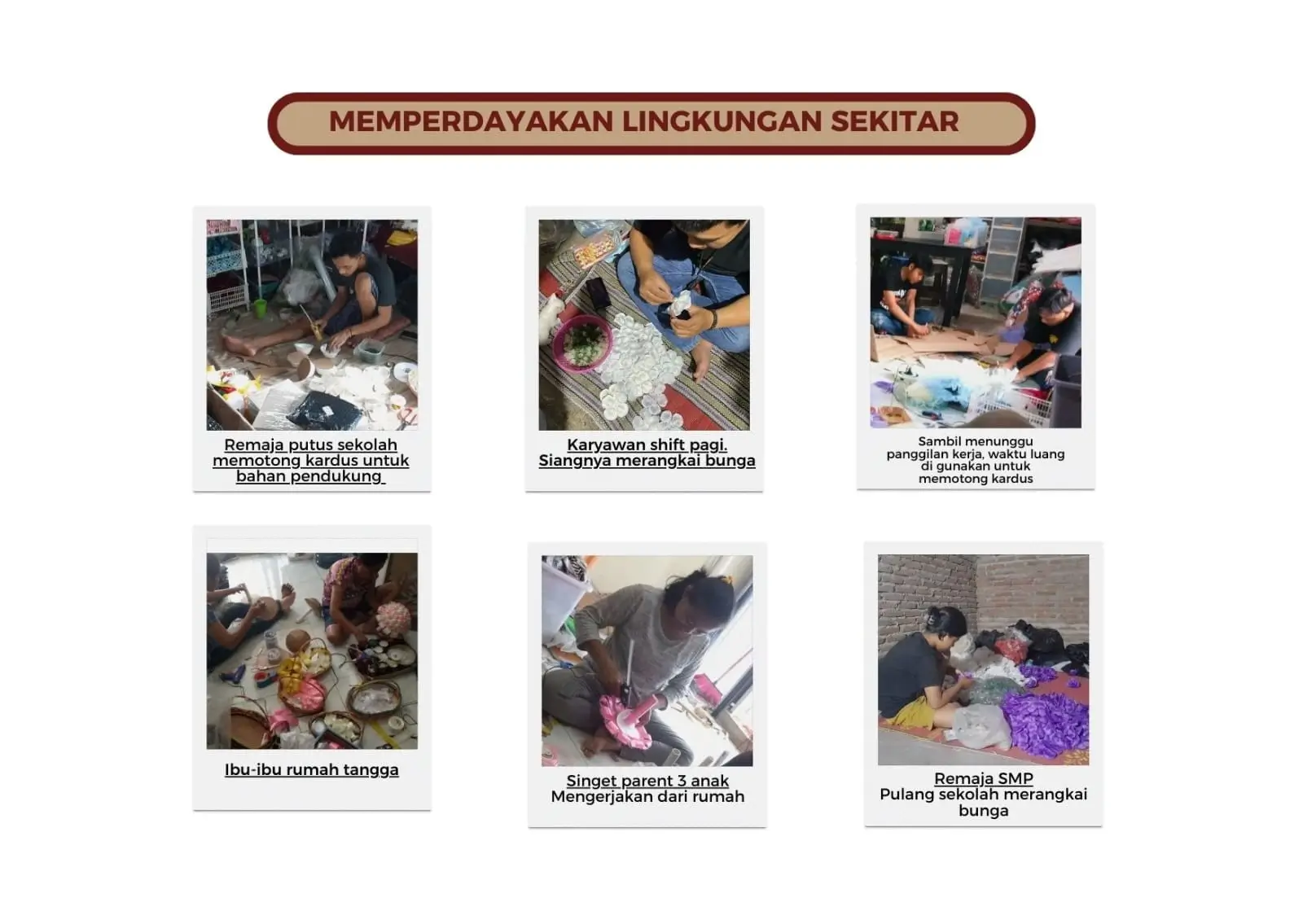 memberdayakan lingkungan sekitar evanz store