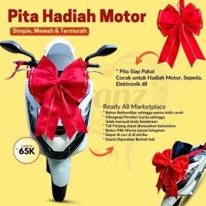 Pita Hadiah Motor /Sepeda /Mobil + Magnet Untuk Doorprize - Pita Kado - Pita Pembungkus Hadiah
