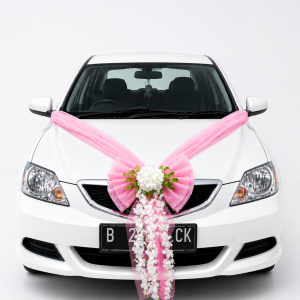 Bunga Mobil Pengantin Juntai Kupu-kupu-Hiasan Mobil-Aksesories pernikahan- Karangan Bunga Siap Pakai